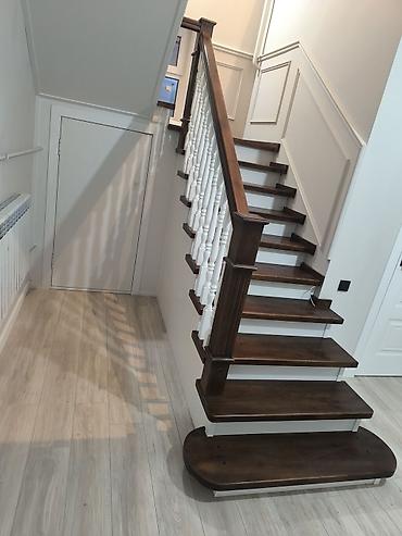 Обшивка лестниц: Карказ лестница Бир тепкичи 1000 сом. +Абшибка шпон фанера 8000 — 10