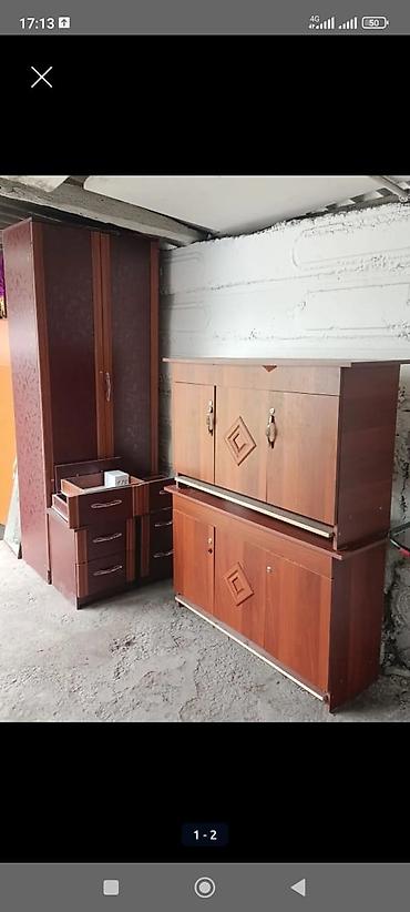 silver kitchen: Набор корпусной мебели в классическом стиле, оттенок орех/махагон — 1
