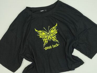 białe t shirty z czerwonem napisem: Cropp, T-shirt damski, rozmiar M