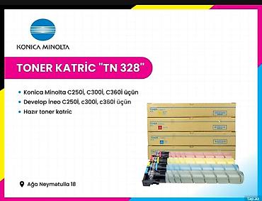 ineo 300i: Toner kartric “TN 328” – Konica Minolta/Develop üçün Uyğunluq: - — 1