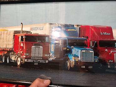 Paintings & Picture frames: Set od 4 uramljene slike – Američki kamioni (Peterbilt, Kenworth) Na — 3
