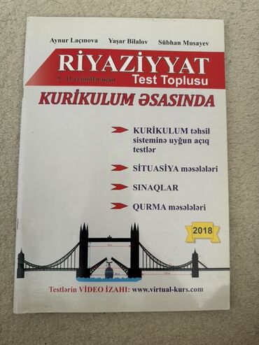 2018-ci il buraxılışı olan bu riyaziyyat test toplusu 9-11-ci siniflər