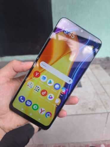 cubot телефон: Poco C40, Б/у, 32 ГБ, цвет - Зеленый, 1 SIM, 2 SIM
