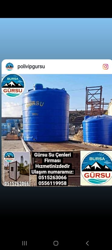 Baklar və çənlər: Bak, Plastik, 10000 l l, Yeni, Pulsuz çatdırılma, Rayonlara çatdırılma — 5