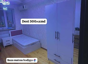 brend hədiyyələr: Uşaq/yeniyetmə otağı üçün mebel dəsti Tərkibi: - Tək nəfərlik çarpayı — 1