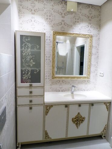 Duş kabinaları, arakəsmələr: Hamam aksesuarları, dolab, vanna,cambalkon,  kabin, arakesme guzgu — 15