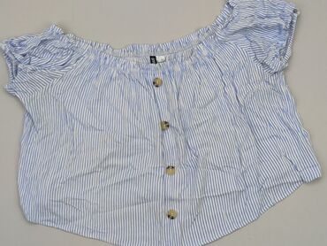 bluzki w paski z falbankami: Bluzka Damska, H&M, 3XL, stan - Bardzo dobry
