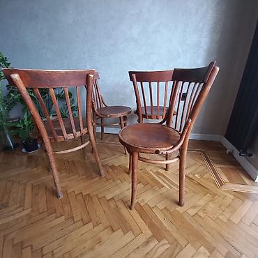 qədimi masa: Antik Venskiy vintage stullar 4 ədəd,1920 ci illərin.Qədimi — 9