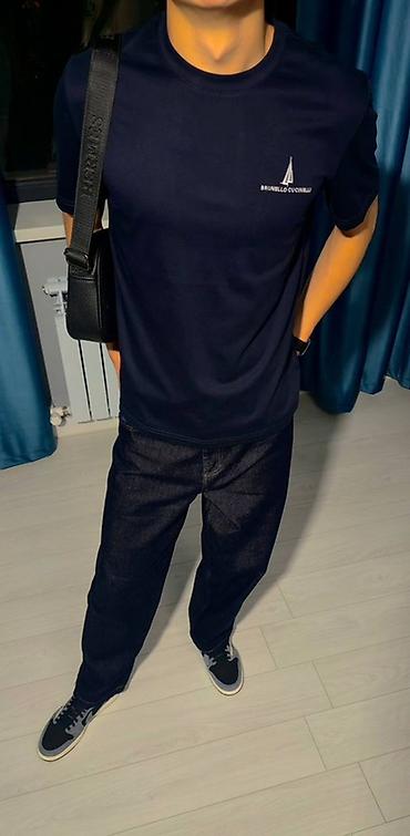 Футболкалар: Эркектердин футболкасы, M, L, XL, Burberry, Жаңы, түсү - Көк, Акысыз жеткирүү — 3