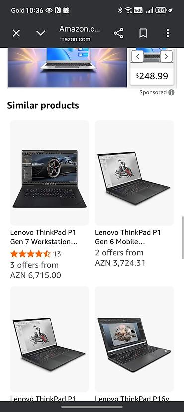 Ноутбуки и аксессуары: Б/у Lenovo ThinkPad, 16 ", Intel Core i7, 1 ТБ, Платная доставка — 1