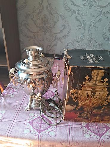 Самовары: Elektrik samovar – klassik rus üslubunda - Material: parlaq metal — 2