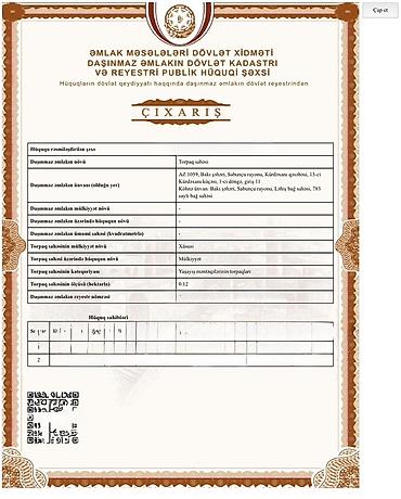 Torpaq sahələrinin satışı: 6 sot, Tikinti, Kupça (Çıxarış) — 10