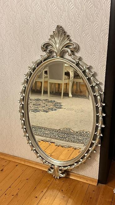divar üçün dekorlar: Güzgü Divar üçün, Oval, Dekorativ, Naxışlı — 1