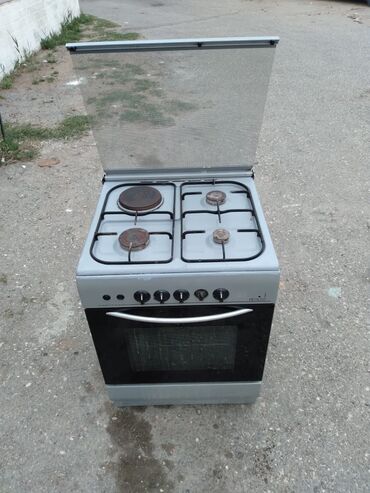 Plitələr və bişirmə panelləri: Plitə Qarışıq, Ayrıca dayanan, 4 gözlü, İşlənmiş