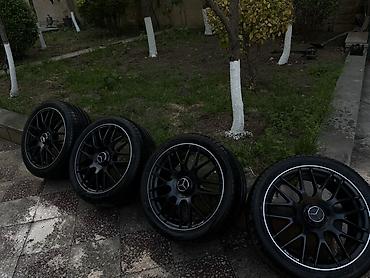 disk: Mercedes-Benz üçün 4 ədəd orijinal tərzli AMG dizaynlı disk və şin — 3