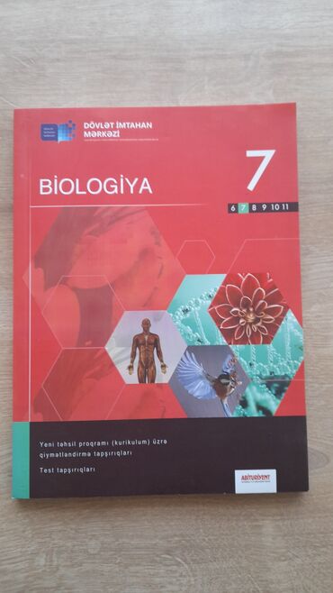 biologiya kitabi: Biologiya 7 dim test tapşırıqları 2019 yenidir, heç açılmayıb, heç