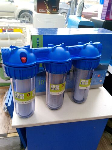 Su filtrləri: Puretech su filtrləri üçün kartriclər dəsti. Dəstdə 3 önləyici filtr — 30