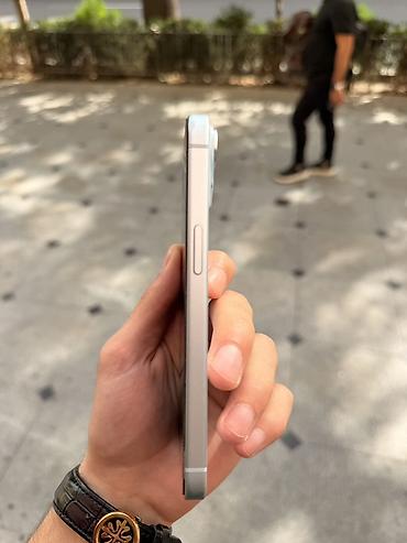mikrofon: IPhone 15, 256 GB, Sierra Blue, Simsiz şarj, Face ID — 3