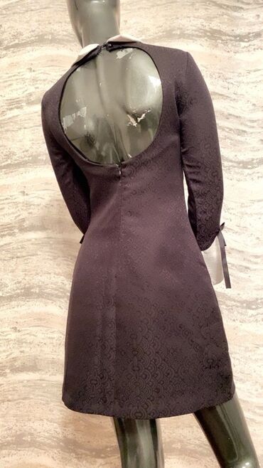 Ziyafət donları: 2ƏL Qadın geyimləri – zərif gecə/ziyafət donları 1) Qara qipurlu mini — 4