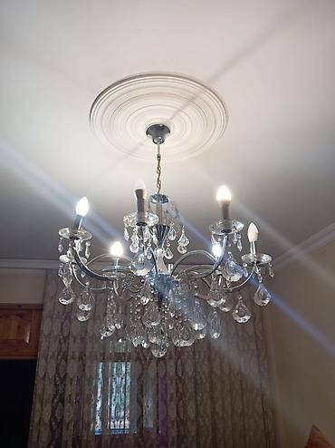 Çılçıraq, 6 lampa, Xrustal