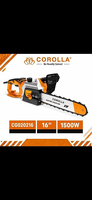 Электрическая цепная пила COROLLA CG020216 - Длина шины: 16" (40 см) lalafo.kg да Электрическая цепная пила COROLLA CG020216 - Длина шины: 16" (40 см)