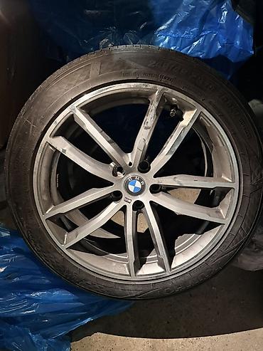 bmw e60 disk: R18 original KUMHO uste cixma m tech diskler komplekt tekerler super — 1