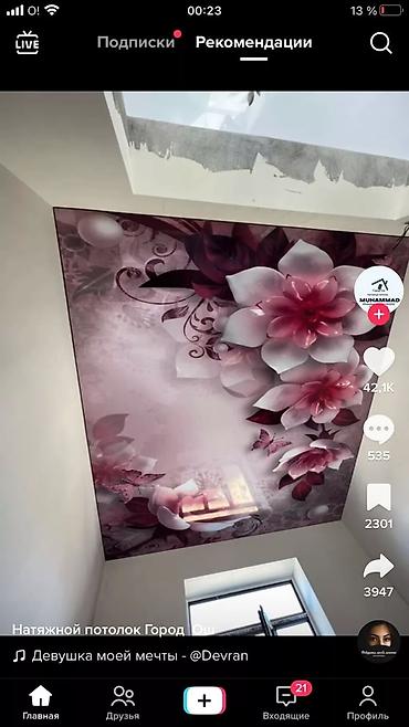 Натяжной потолок: Натяжной потолок 3D потолки, Глянцевое, Матовое Бесплатная консультация, Гарантия, Демонтаж — 9