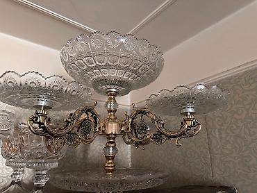 Klassik üslubda çoxqatlı meyvə–şam desert stendi - Material: qalın