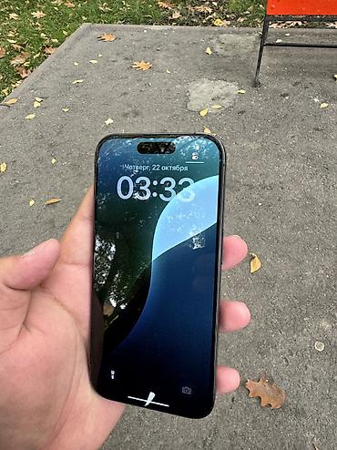 epson l8050: IPhone 15 Pro, Б/у, 256 ГБ, Черный, Чехол, Кабель, 81 % — 2