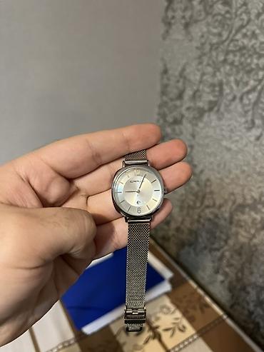 Наручные часы: Crrju qadın/qol saatı – zərif metal mesh (milanese) qayışlı, gümüşü — 1