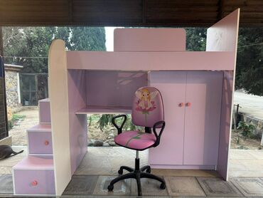 Uşaq və gənc otağı üçün dəstlər: Az işlənilmiş Qız uşağı üçün Kravatlı mebel dəsti, kreslo ilə birlikdə — 1