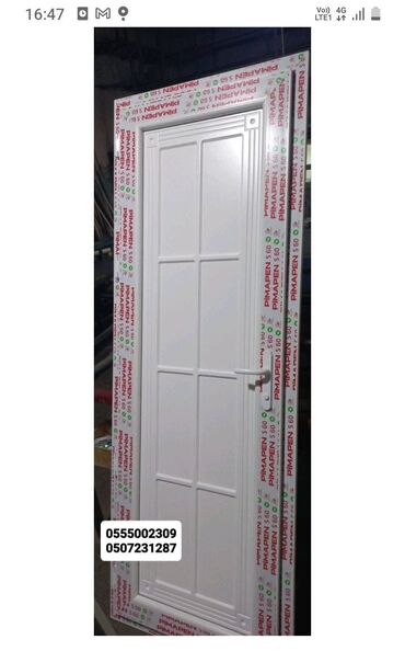 Plastik qapılar: Yeni Plastik qapı Zamok və çərçivə ilə, Zəmanətli, Pulsuz quraşdırma, Pulsuz çatdırılma, Rayonlara çatdırılma, Ödənişli çatdırılma — 12