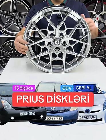 masın satısı: Toyota Prius üçün yüngül lehimli disk kolleksiyası - Uyğunluq: Toyota — 1