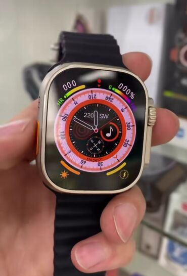 watch 8: Smart Watch Ultura 8 2023-cu il son model AMOLED ekran 49.mm 2.2 Linc