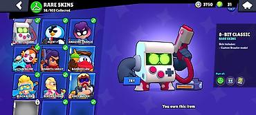 Digər: Brawl Stars oyunu üçün hesab - Kupa: 22,368+ - Brawlerlər: 79/98 - — 5