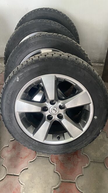шина на прицеп: Дөңгөлөктөр монтажда 235 / 55 / R 18, Кыш, Колдонулган, Комплект, Жеңил унаалар, Куйма, тешиктери - 5