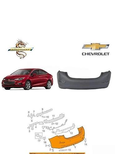 ruçqa: Arxa, Chevrolet Cruze 2017 il, Çin, Pulsuz çatdırılma, Ödənişli çatdırılma, Rayonlara çatdırılma — 1