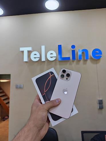 IPhone 16 Pro Max, 256 GB, Desert Titanium, Zəmanət, Simsiz şarj, Face ID lalafo.az -da IPhone 16 Pro Max, 256 GB, Desert Titanium, Zəmanət, Simsiz şarj, Face ID