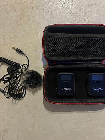 səs yazan yüklə: SYNCO G2 simsiz mikrofon dəsti - Brend/model: SYNCO G2 - Komplekt: 1 — 2