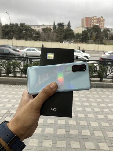 Samsung: Samsung Galaxy S20, 128 GB, rəng - Göy, Barmaq izi, Face ID