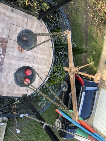 Digər əntiq əşyalar: Весы античные 1899 года. Азербайджан. В прекрасном состояние. Чаши — 2