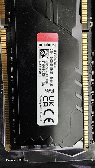 ram 32: Оперативная память (RAM) для ПК, Б/у, Kingston Fury, 16 ГБ, DDR4, 3200 МГц — 4