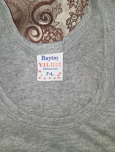 uzun corablar: Baytaş Yıldız kişi maykası - Model: klassik kəsimli, qolaltı (atlet) — 2