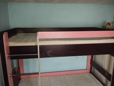 İkimərtəbəli uşaq çarpayıları: Oğlan və qız üçün, Çarpayı, Matras ilə, Siyirməli, Laminat — 4