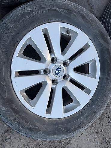 40 5: Литые Диски R 17 Subaru, Комплект, отверстий - 5, Б/у — 4