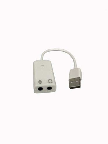 Компьютерные мышки: Звуковой адаптер USB to AUX. В Windows установка драйвера не