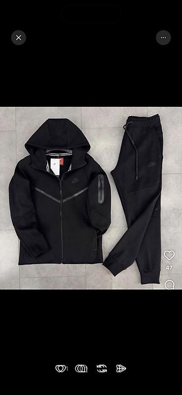 nike бу: Мужской спортивный костюм, L, Nike, Б/у, цвет - Черный, Самовывоз, Платная доставка — 1