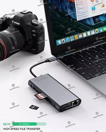 Другие аксессуары для компьютеров и ноутбуков: Хаб Type-C 11-in-1, док-станция, разветвитель, адаптер с 11 различными — 5