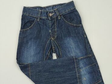 zimowe spodnie dla dzieci: Spodnie jeansowe, 3-4 lat, 104, stan - Dobry