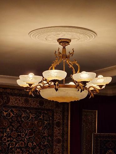 led lustra: Çılçıraq, 9 lampa, Metal — 4